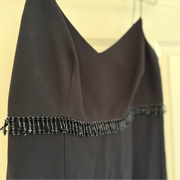 Vintage 90s Linda Allard for Ellen Tracy Black Beaded Dress - Picture 3 of 3